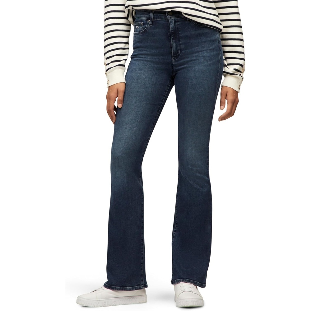image:imageTommy Jeans Womens Sylvia High Rise Flare JeansDenim Washed Blue Black
