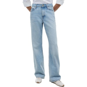 Tommy Hilfiger Women’s Mid Rise Loose Straight Jeans(Cam Light)