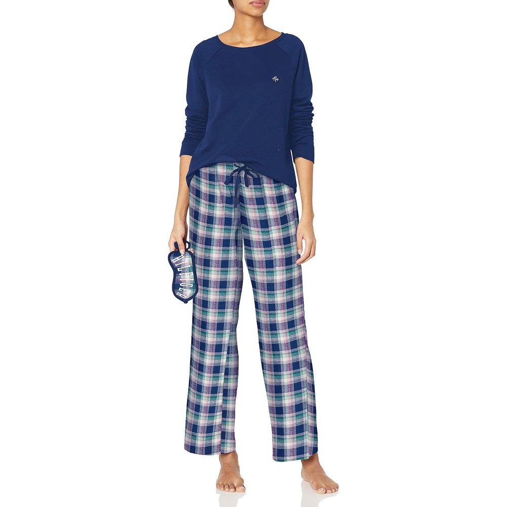 image:imageTommy Hilfiger Womens Top and Flannel Pant Bottom Pajama Set PjMs Molly Plaid