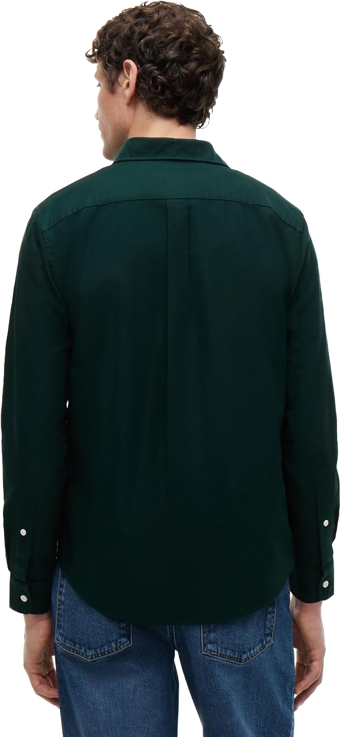 image:imageTommy Hilfiger Mens Long Sleeve Oxford Shirts in Regular Fit Mens Button Down Shirts Also Available in Big and TallHunter Hunter Solid