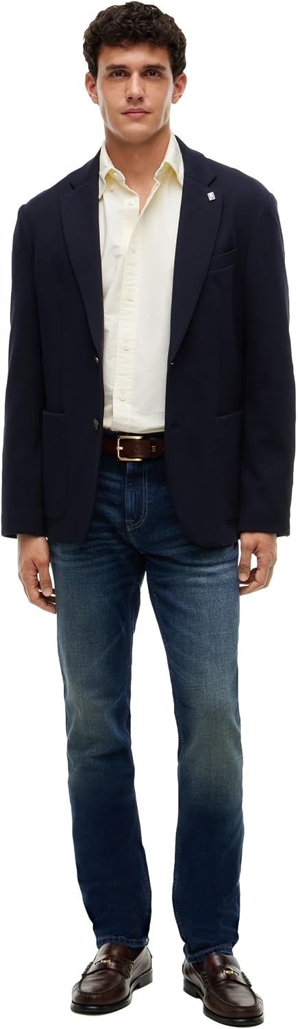 image:imageTommy Hilfiger Mens Long Sleeve Oxford Shirts in Regular Fit Mens Button Down Shirts Also Available in Big and TallSunflower Yellow Stripe