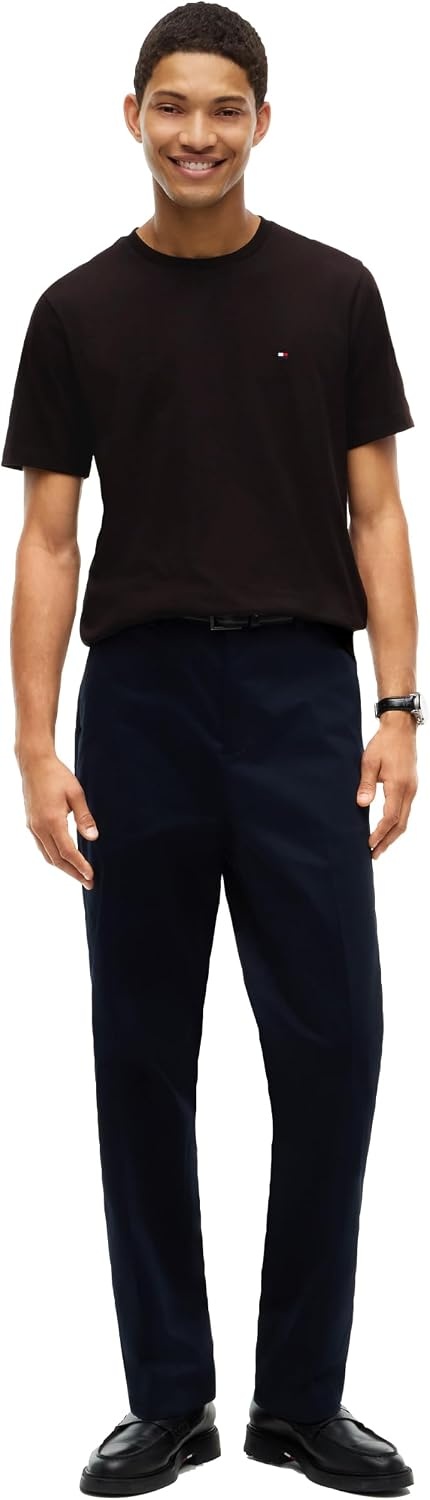 image:imageTommy Hilfiger Mens Short Sleeve Cotton Crewneck TShirts in Regular FitChocolate