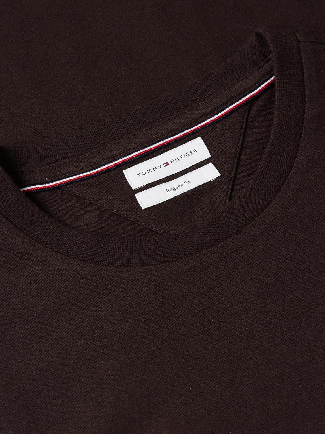 image:imageTommy Hilfiger Mens Short Sleeve Cotton Crewneck TShirts in Regular FitChocolate