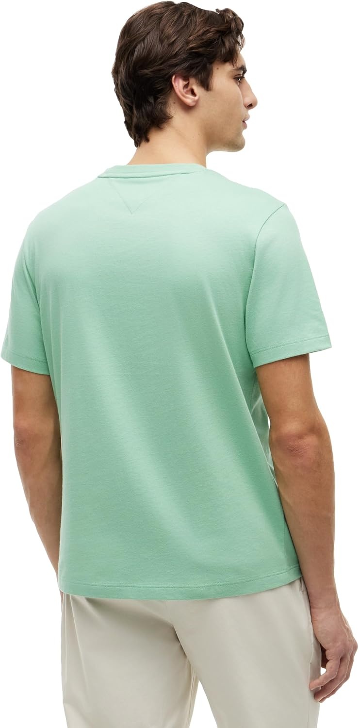 image:imageTommy Hilfiger Mens Short Sleeve Cotton Crewneck TShirts in Regular FitCut Grass