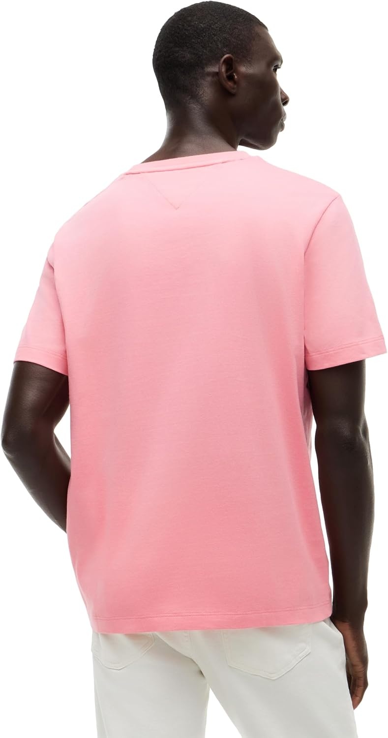 image:imageTommy Hilfiger Mens Short Sleeve Cotton Crewneck TShirts in Regular FitDoll Pink