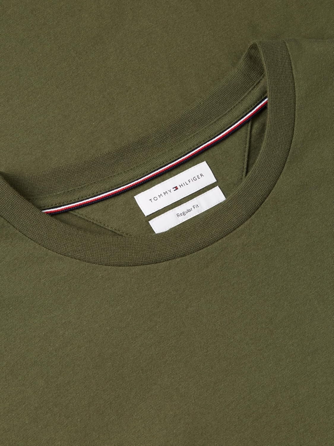 image:imageTommy Hilfiger Mens Short Sleeve Cotton Crewneck TShirts in Regular FitHuntsman Green