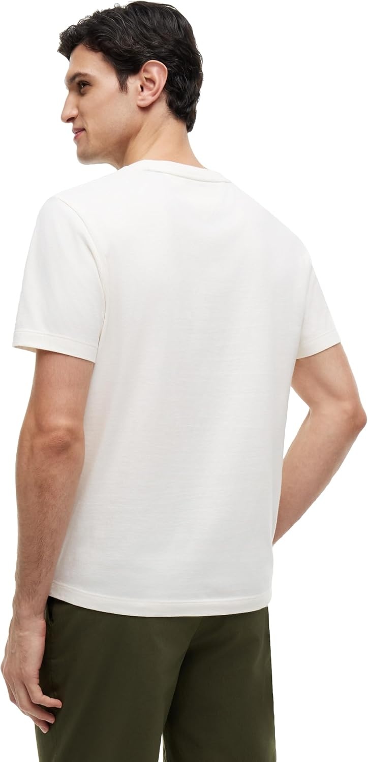 image:imageTommy Hilfiger Mens Short Sleeve Cotton Crewneck TShirts in Regular FitIvory Petal