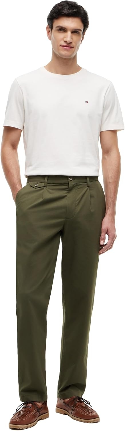 image:imageTommy Hilfiger Mens Short Sleeve Cotton Crewneck TShirts in Regular FitIvory Petal