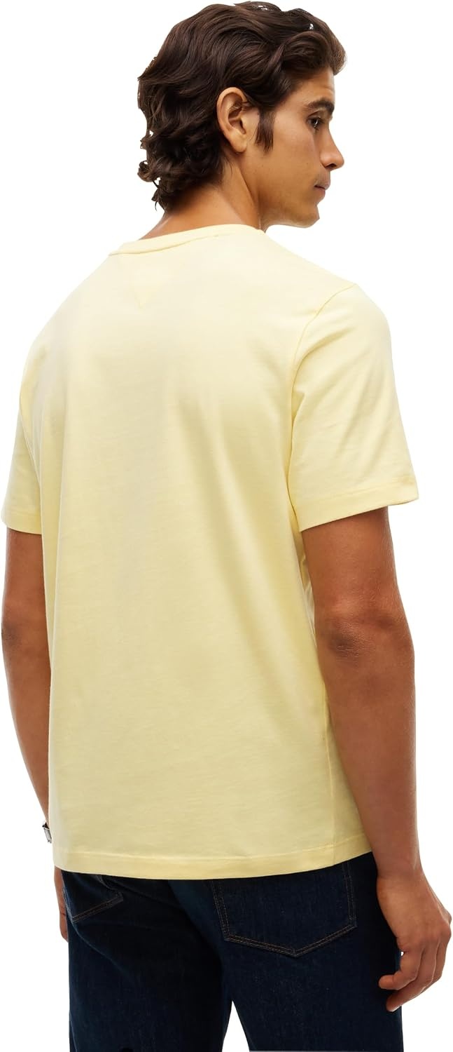 image:imageTommy Hilfiger Mens Short Sleeve Cotton Crewneck TShirts in Regular FitLight Daffodil