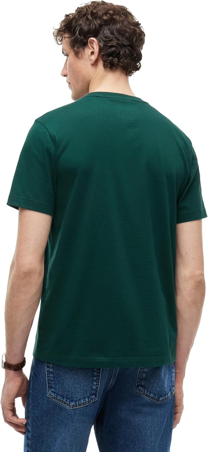 image:imageTommy Hilfiger Mens Short Sleeve Cotton Crewneck TShirts in Regular FitOrnamental Green