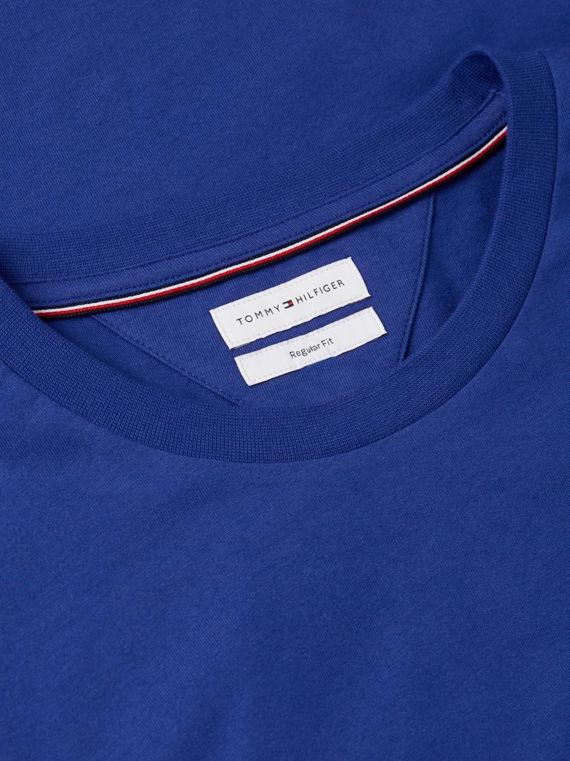 image:imageTommy Hilfiger Mens Short Sleeve Cotton Crewneck TShirts in Regular FitPigment Blue