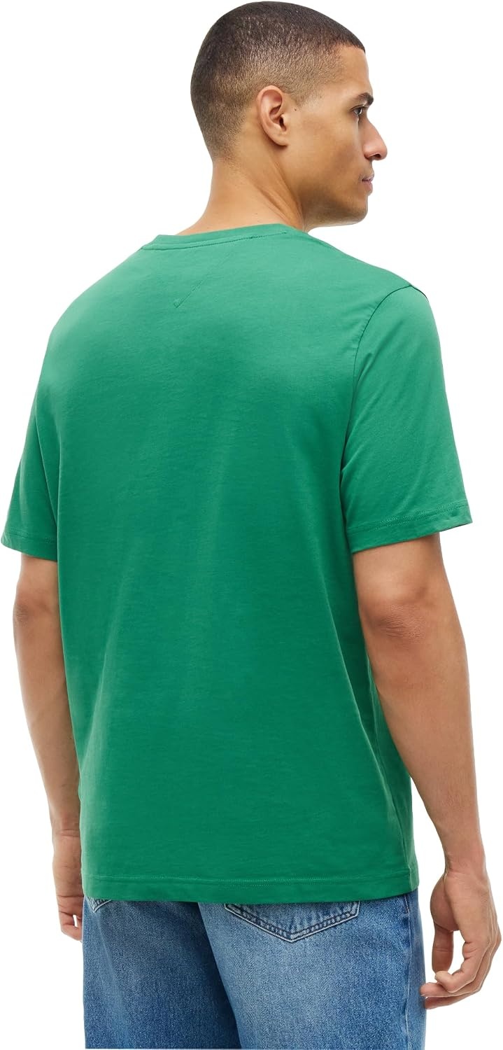 image:imageTommy Hilfiger Mens Short Sleeve Cotton Crewneck Tonal Logo Graphic TShirtsAlaskan Green