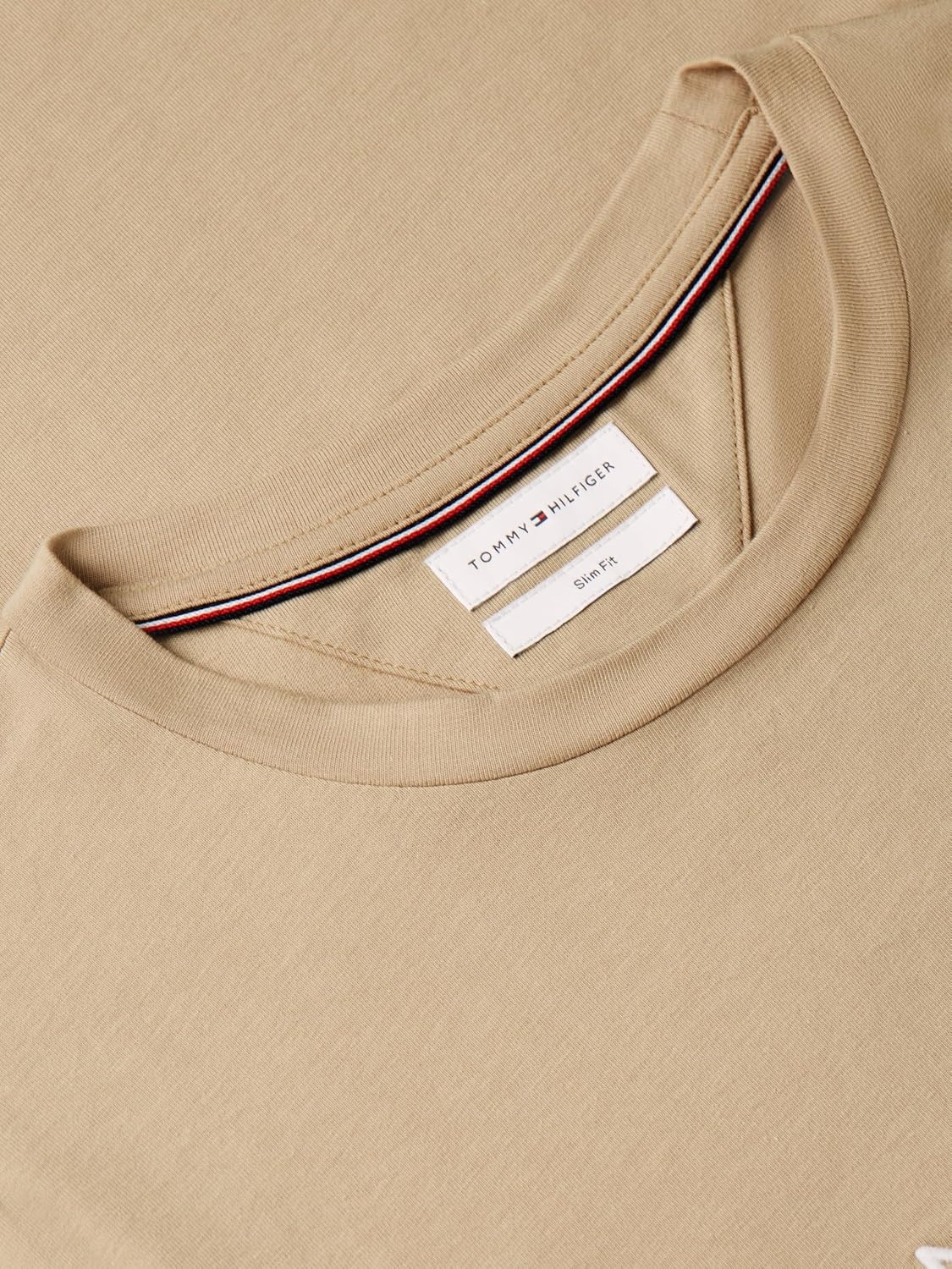 image:imageTommy Hilfiger Mens Short Sleeve Cotton Graphic TShirts with Embroidered LogoBatique Khaki