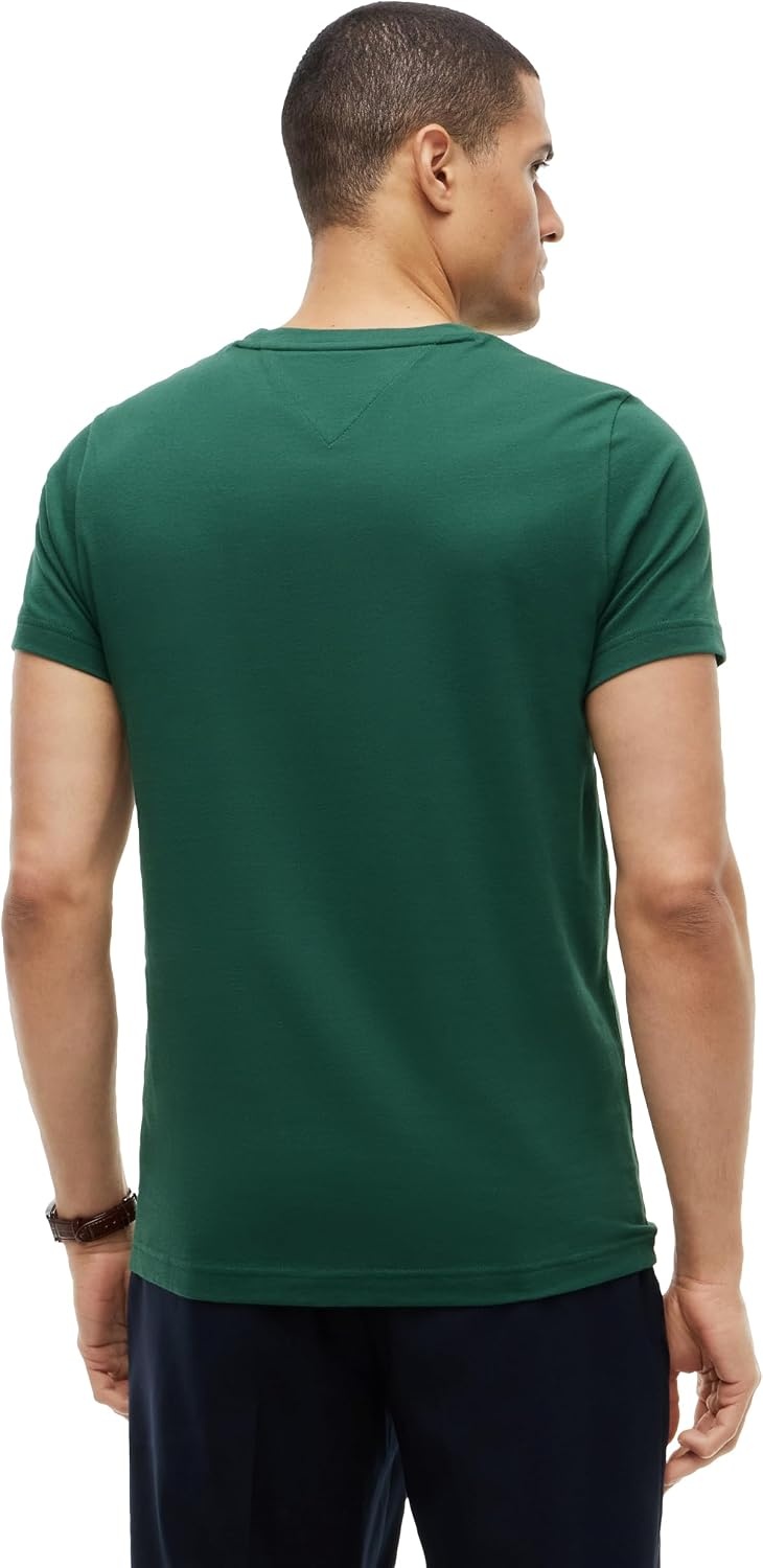 image:imageTommy Hilfiger Mens Short Sleeve Cotton Graphic TShirts with Embroidered LogoOrnamental Green