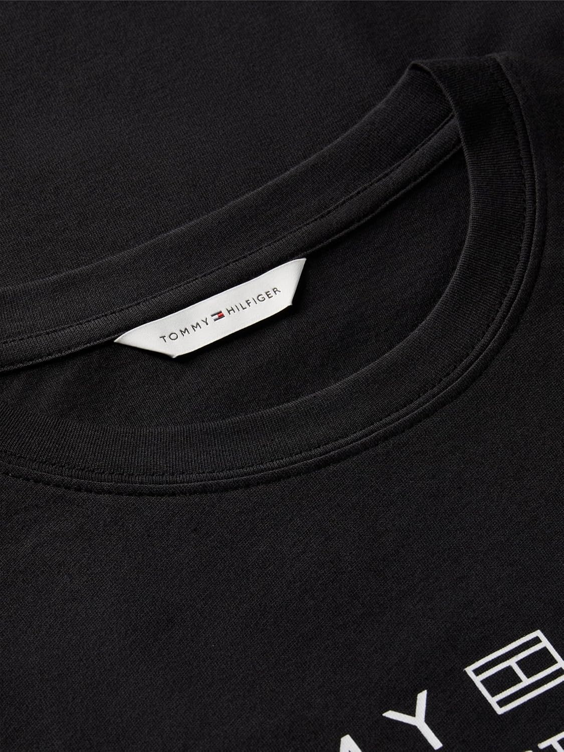 image:imageTommy Hilfiger Womens Short Sleeve Cotton Graphic Logo Crew Neck TShirtsBlack