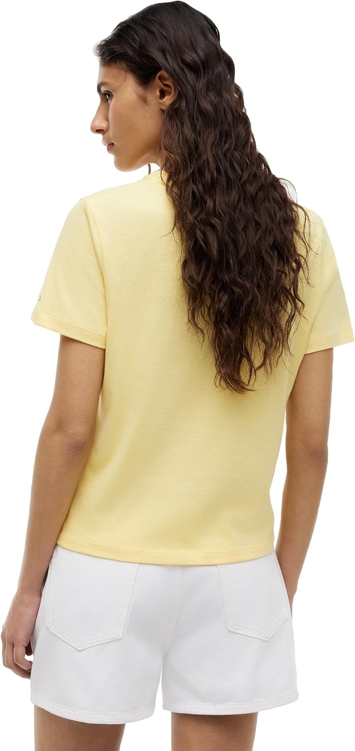 image:imageTommy Hilfiger Womens Short Sleeve Cotton Graphic Logo Crew Neck TShirtsCitronella