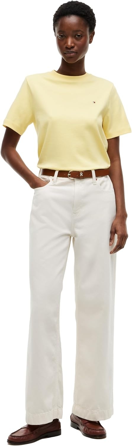 image:imageTommy Hilfiger Womens Short Sleeve Cotton Graphic Logo Crew Neck TShirtsCitronellaFlag