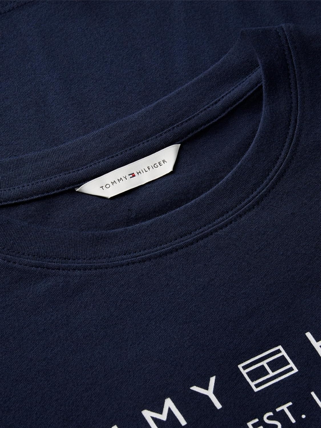 image:imageTommy Hilfiger Womens Short Sleeve Cotton Graphic Logo Crew Neck TShirtsDark Night Navy