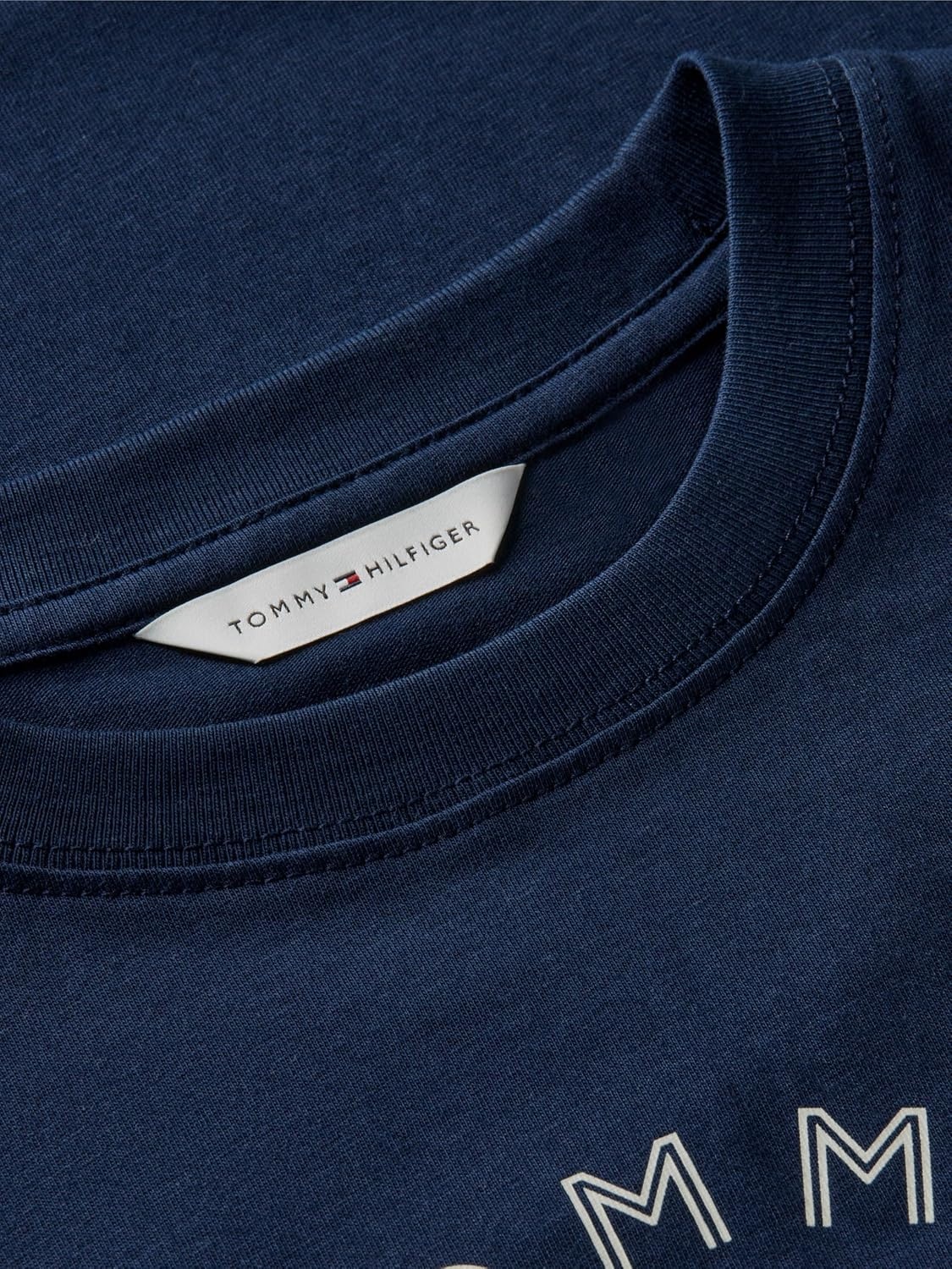 image:imageTommy Hilfiger Womens Short Sleeve Cotton Graphic Logo Crew Neck TShirtsDark Night NavyScript