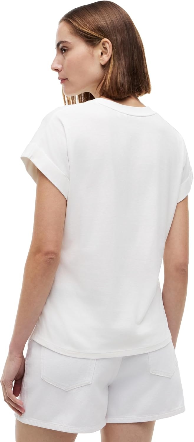 image:imageTommy Hilfiger Womens Short Sleeve Cotton Graphic Logo Crew Neck TShirtsEcruFloral