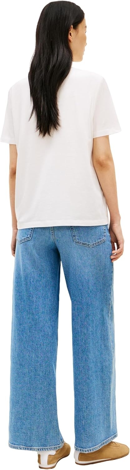 image:imageTommy Hilfiger Womens Short Sleeve Cotton Graphic Logo Crew Neck TShirtsEcruFlowers