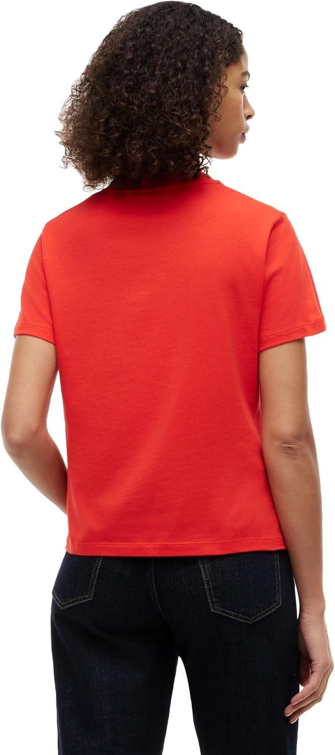 image:imageTommy Hilfiger Womens Short Sleeve Cotton Graphic Logo Crew Neck TShirtsFire Red