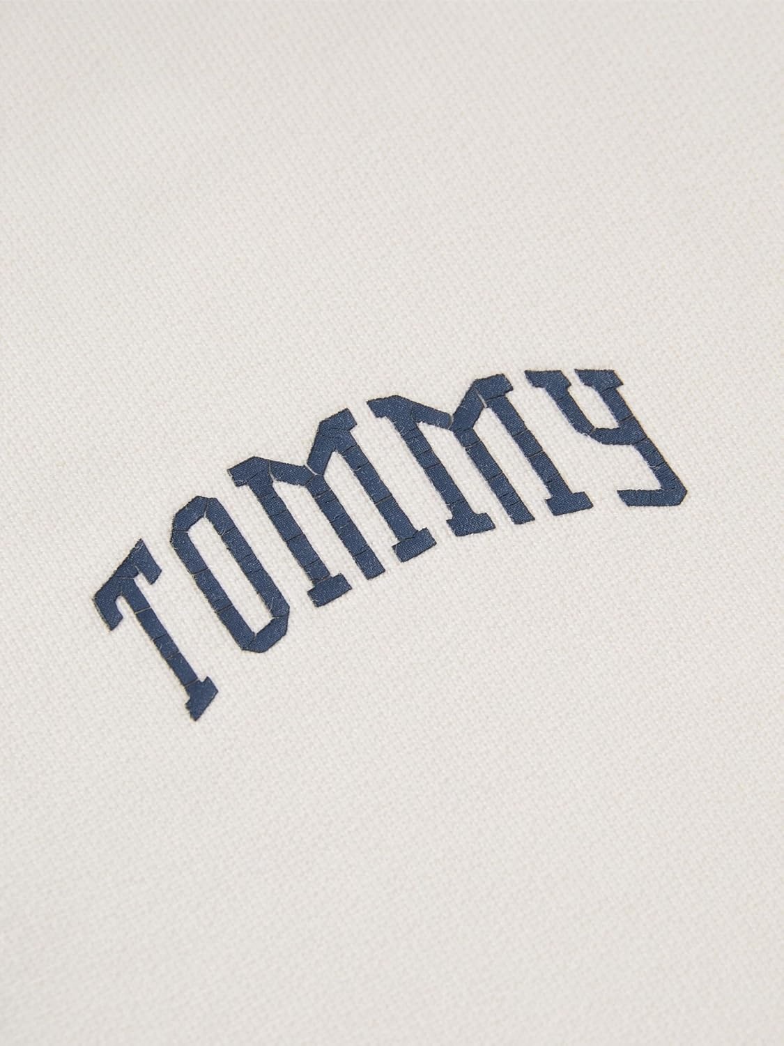 image:imageTommy Jeans Mens Long Sleeve Cotton Rugby Polo Shirt in Relaxed FitOffwhite