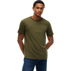 Tommy Hilfiger Men’s Short Sleeve Cotton Crewneck T-Shirts in Regular Fit(Huntsman Green)