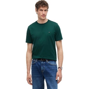 Tommy Hilfiger Men’s Short Sleeve Cotton Crewneck T-Shirts in Regular Fit(Ornamental Green)