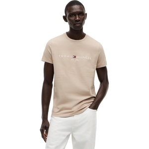 Tommy Hilfiger Men’s Short Sleeve Cotton Graphic T-Shirts with Embroidered Logo(Batique Khaki)