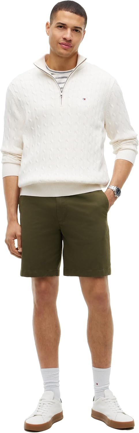 image:imageTommy Hilfiger Mens Casual Cotton Shorts 8 Inch with StretchHuntsman Green