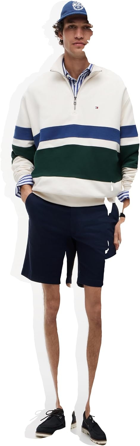 image:imageTommy Hilfiger Mens Casual Cotton Shorts 8 Inch with StretchNavy Blue