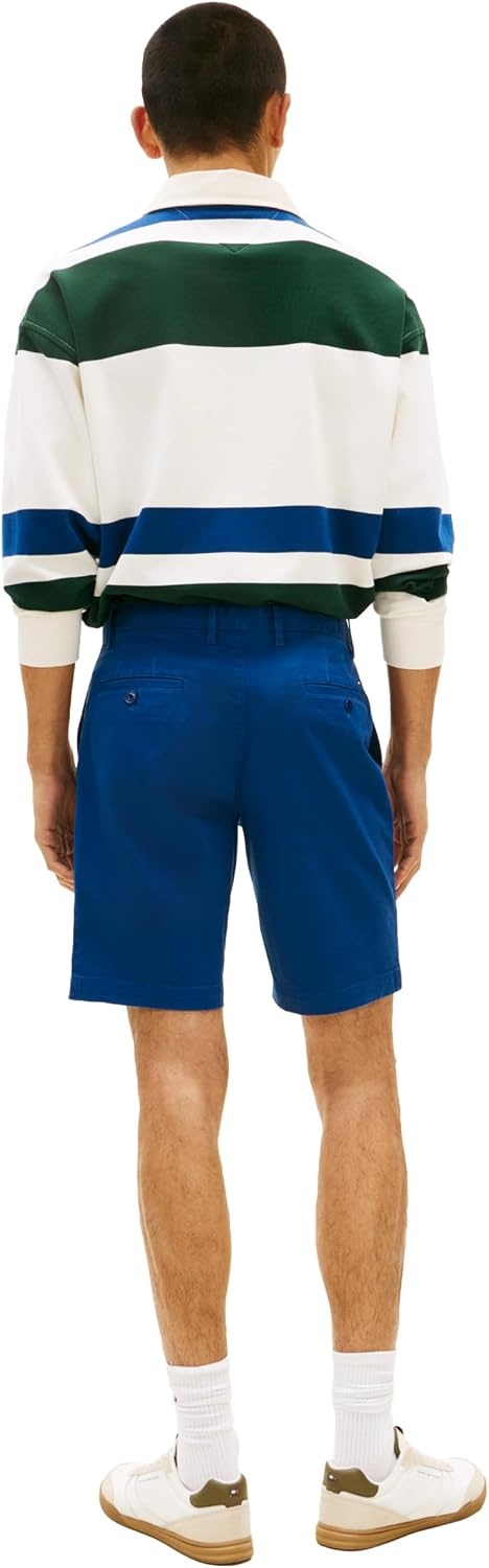 image:imageTommy Hilfiger Mens Casual Cotton Shorts 95 Inch with Stretch Also Available in Big and TallBlue Jean