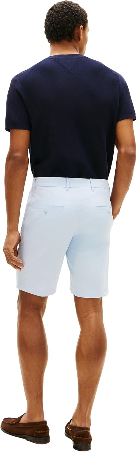 image:imageTommy Hilfiger Mens Casual Cotton Shorts 95 Inch with Stretch Also Available in Big and TallBreezy Blue