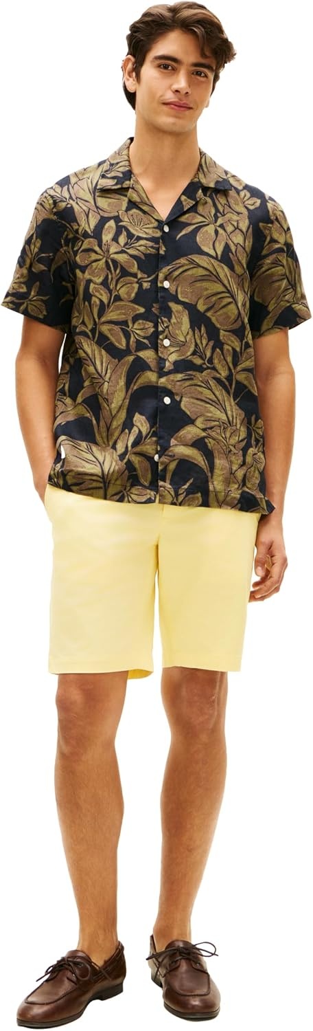 image:imageTommy Hilfiger Mens Casual Cotton Shorts 95 Inch with Stretch Also Available in Big and TallCitronella