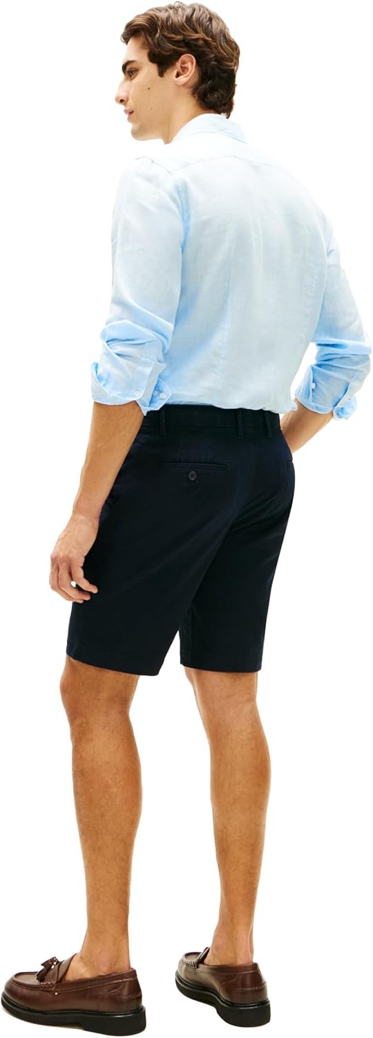 image:imageTommy Hilfiger Mens Casual Cotton Shorts 95 Inch with Stretch Also Available in Big and TallDesert Sky