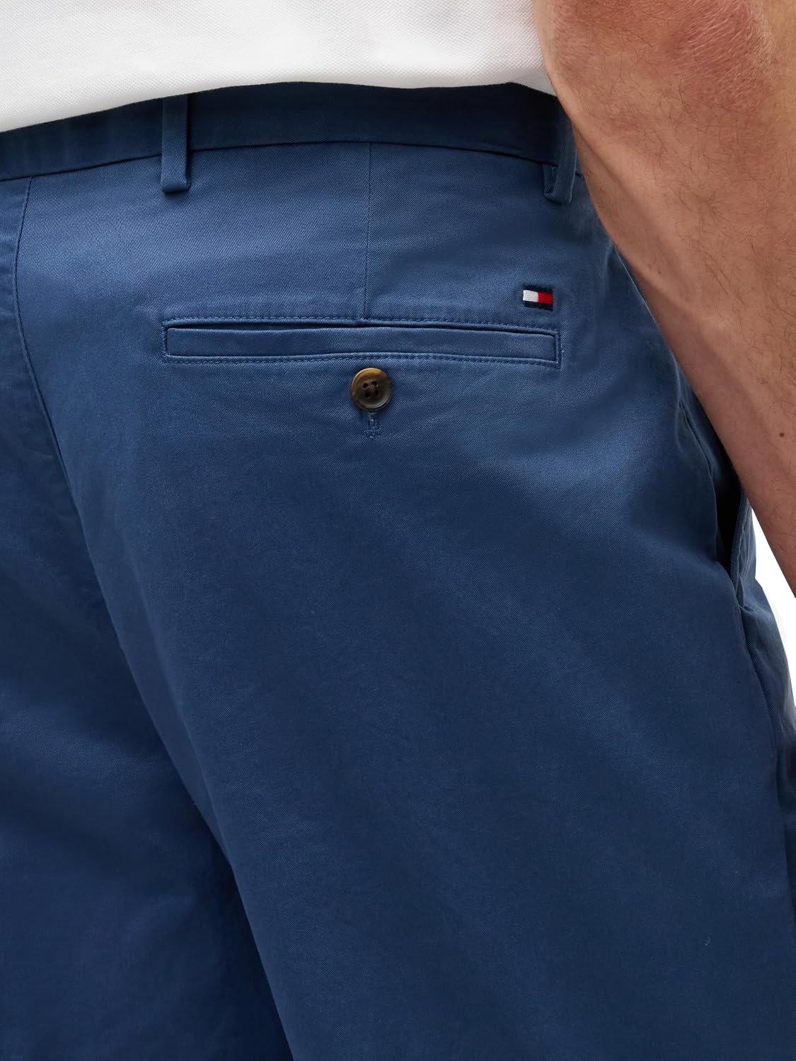 image:imageTommy Hilfiger Mens Causal Cotton Chino Pants with Stretch in Straight FitAegean Sea