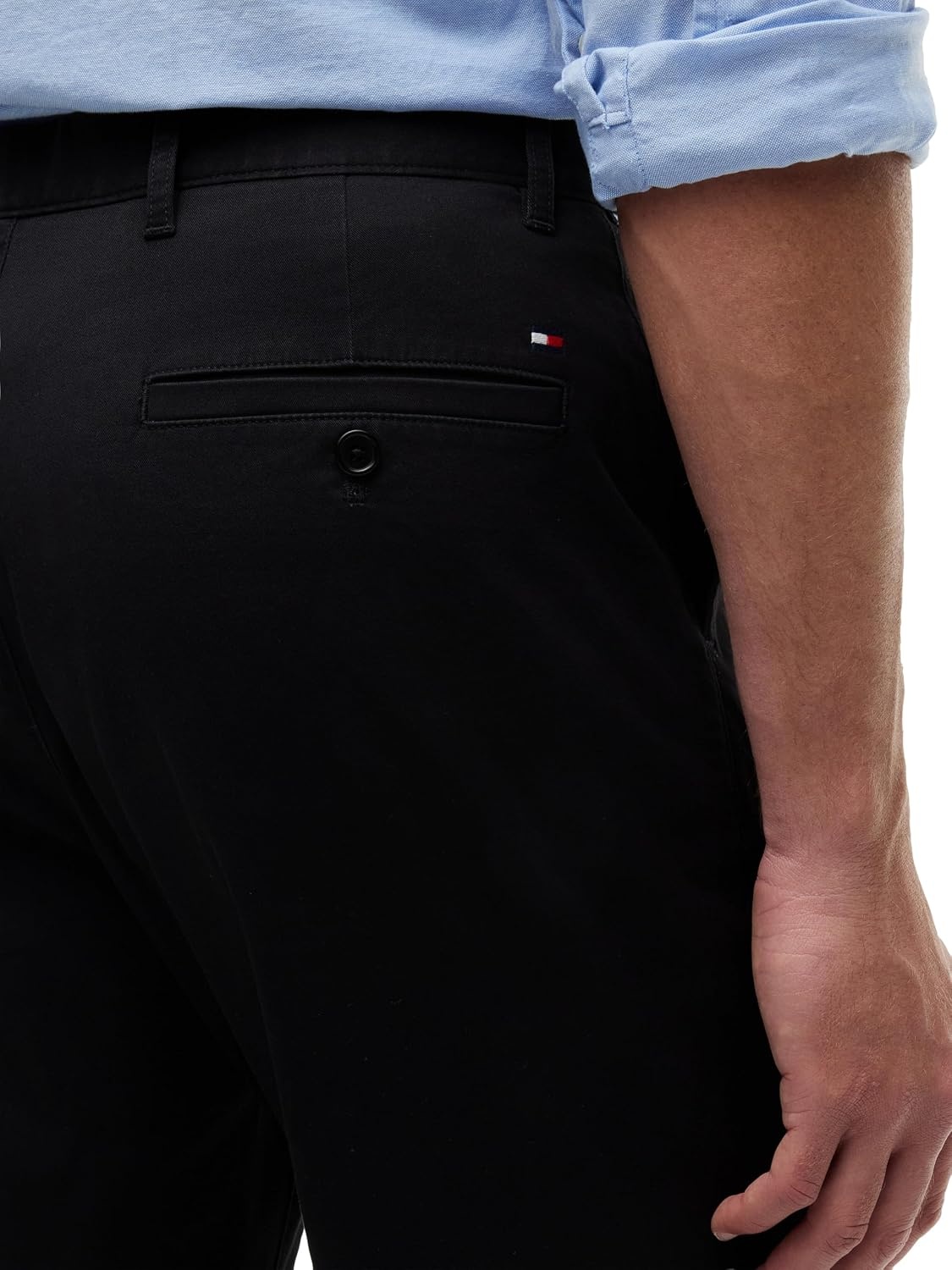 image:imageTommy Hilfiger Mens Causal Cotton Chino Pants with Stretch in Straight FitBlack