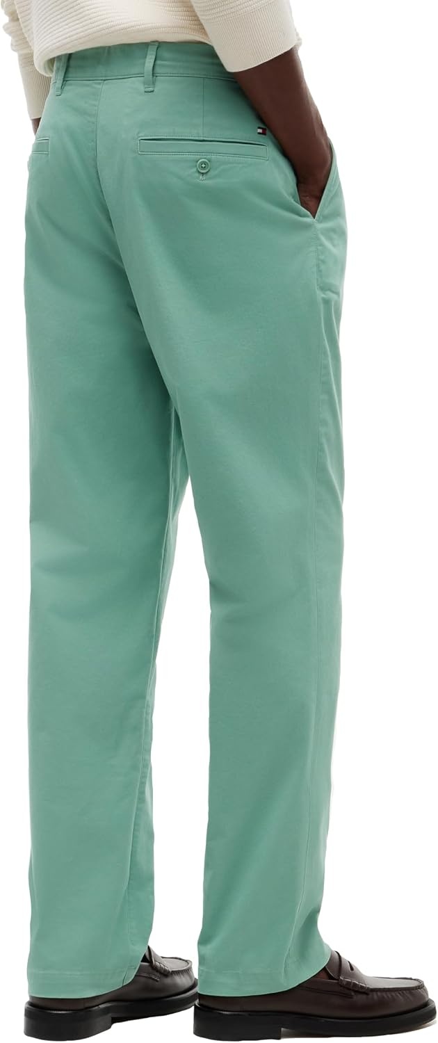 image:imageTommy Hilfiger Mens Causal Cotton Chino Pants with Stretch in Straight FitNordic Spruce
