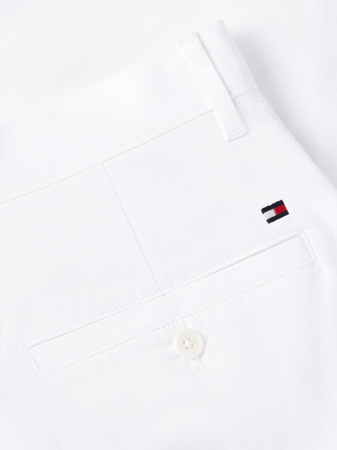 image:imageTommy Hilfiger Mens Causal Cotton Chino Pants with Stretch in Straight FitOptic White