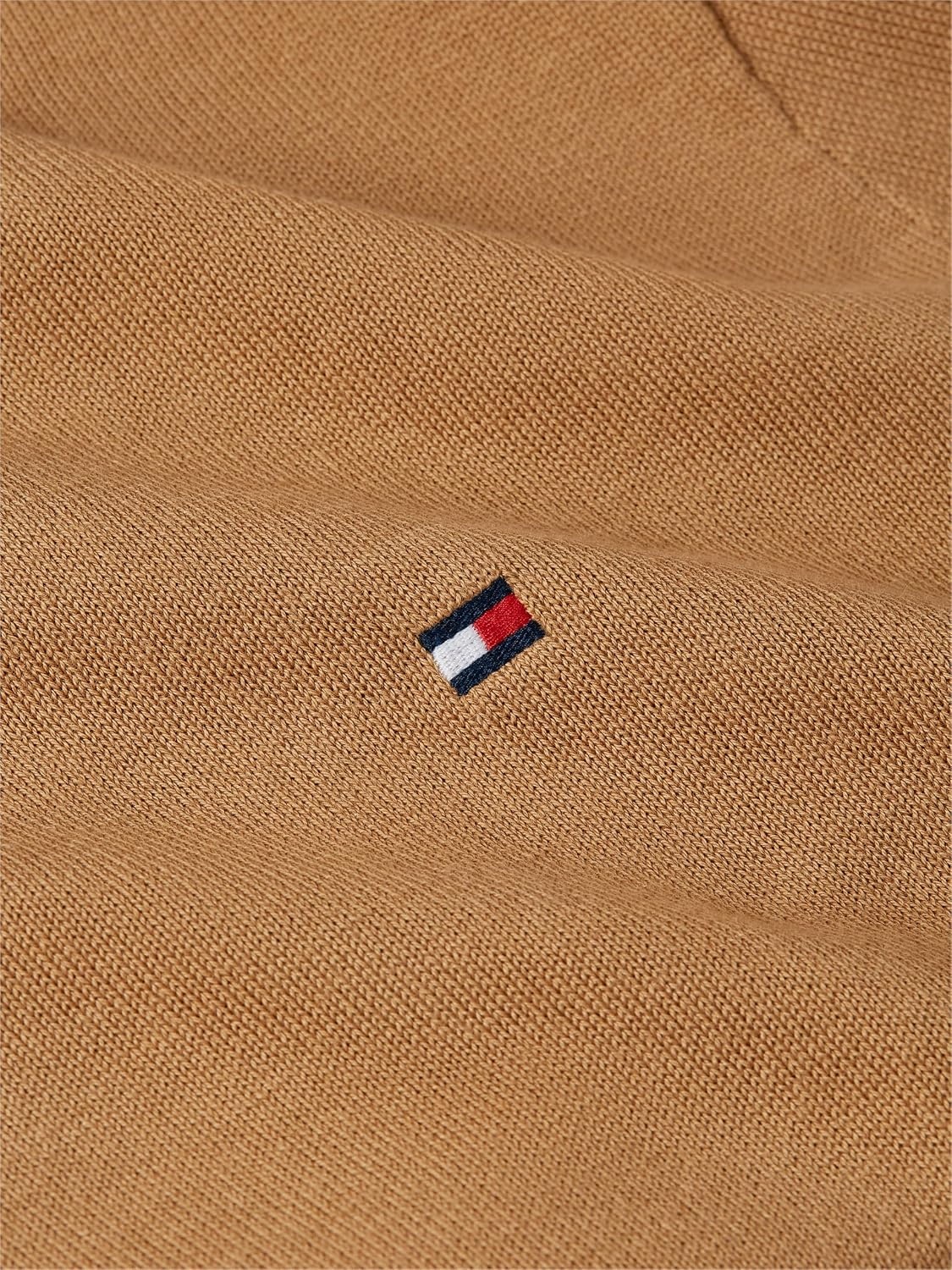 image:imageTommy Hilfiger Mens Cotton Solid Crewneck Sweater Lightweight Pullover Also Available in Big amp TallSahara