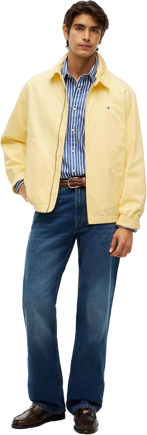 image:imageTommy Hilfiger Mens Lightweight Cotton Bomber JacketLight Daffodil