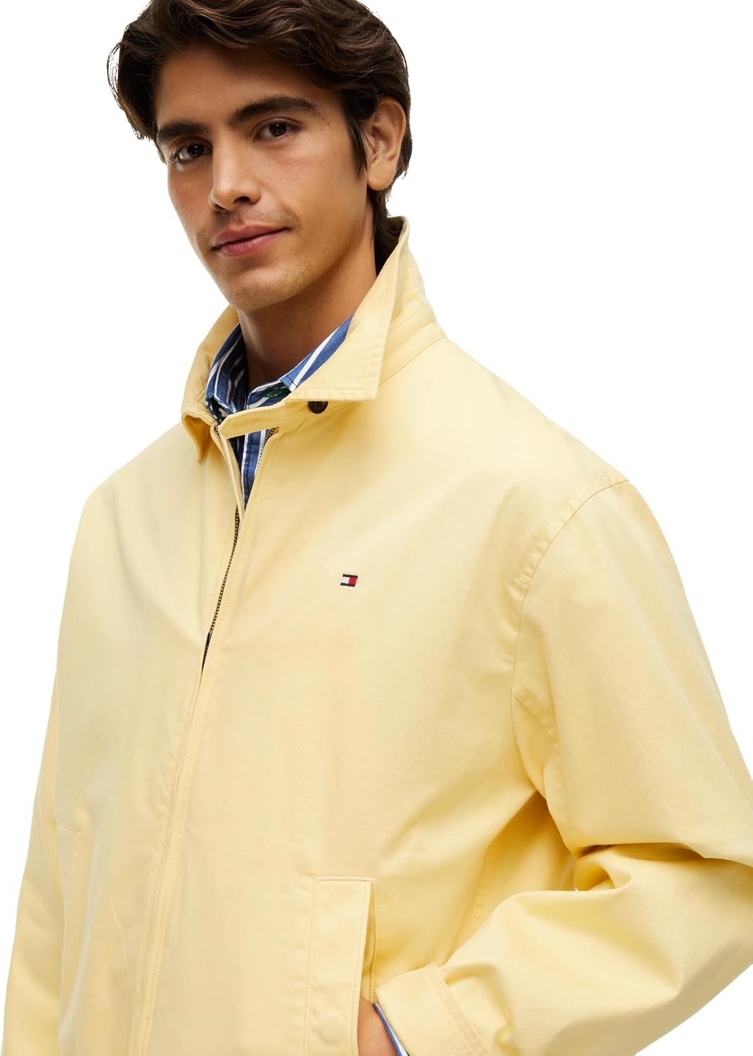 image:imageTommy Hilfiger Mens Lightweight Cotton Bomber JacketLight Daffodil