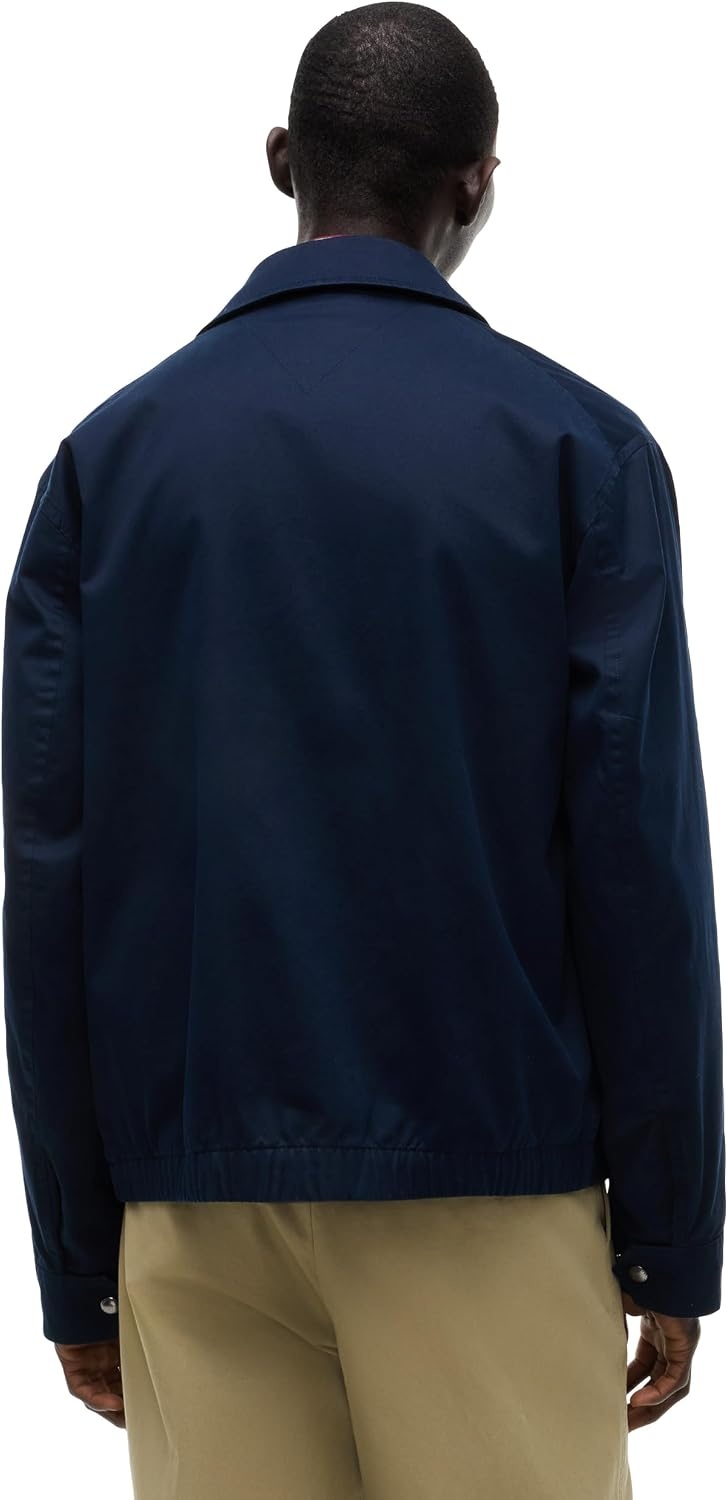image:imageTommy Hilfiger Mens Lightweight Cotton Bomber JacketNavy Blue