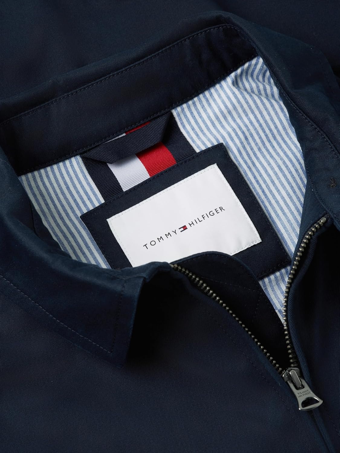 image:imageTommy Hilfiger Mens Lightweight Cotton Bomber JacketNavy Blue