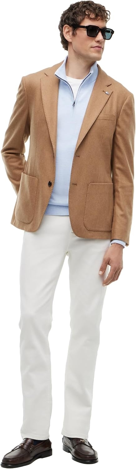 image:imageTommy Hilfiger Mens Lightweight Pullover Quarter Zip SweaterSky Blue Heather