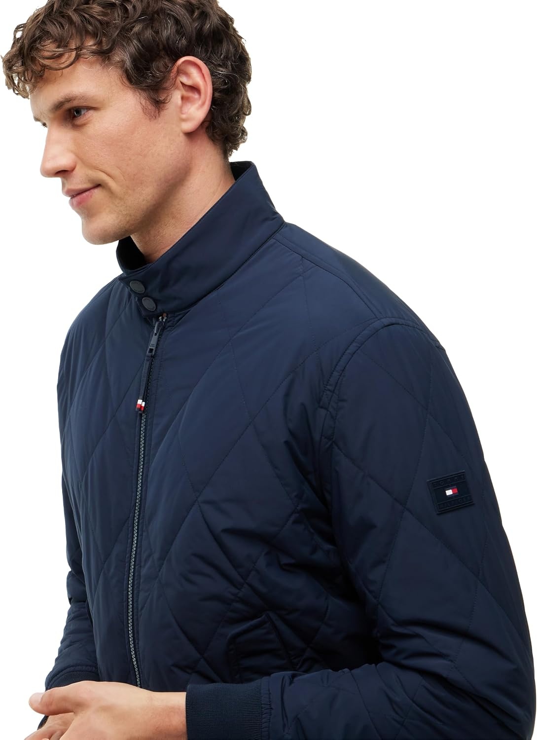 image:imageTommy Hilfiger Mens Lightweight Quilted Jacket Mens Packable JacketsNavy Blue