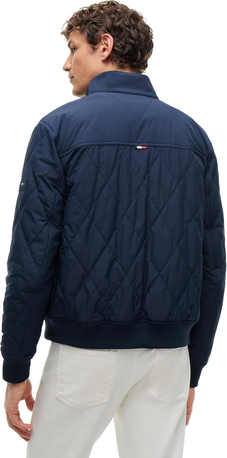 image:imageTommy Hilfiger Mens Lightweight Quilted Jacket Mens Packable JacketsNavy Blue