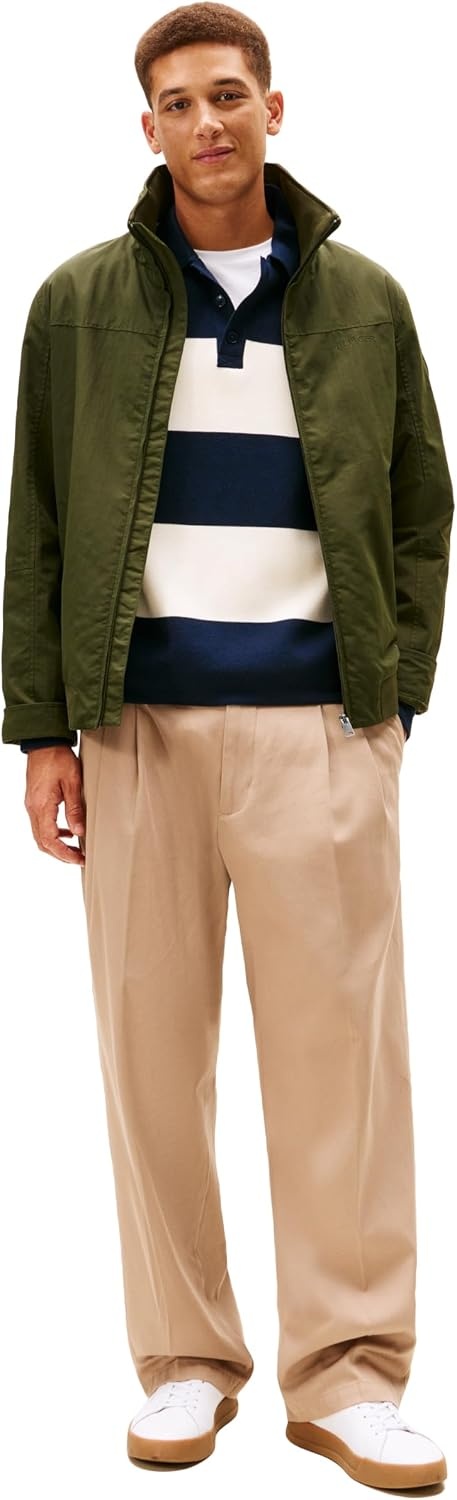 image:imageTommy Hilfiger Mens Lightweight Waterproof Regatta Bomber JacketArctic Spruce