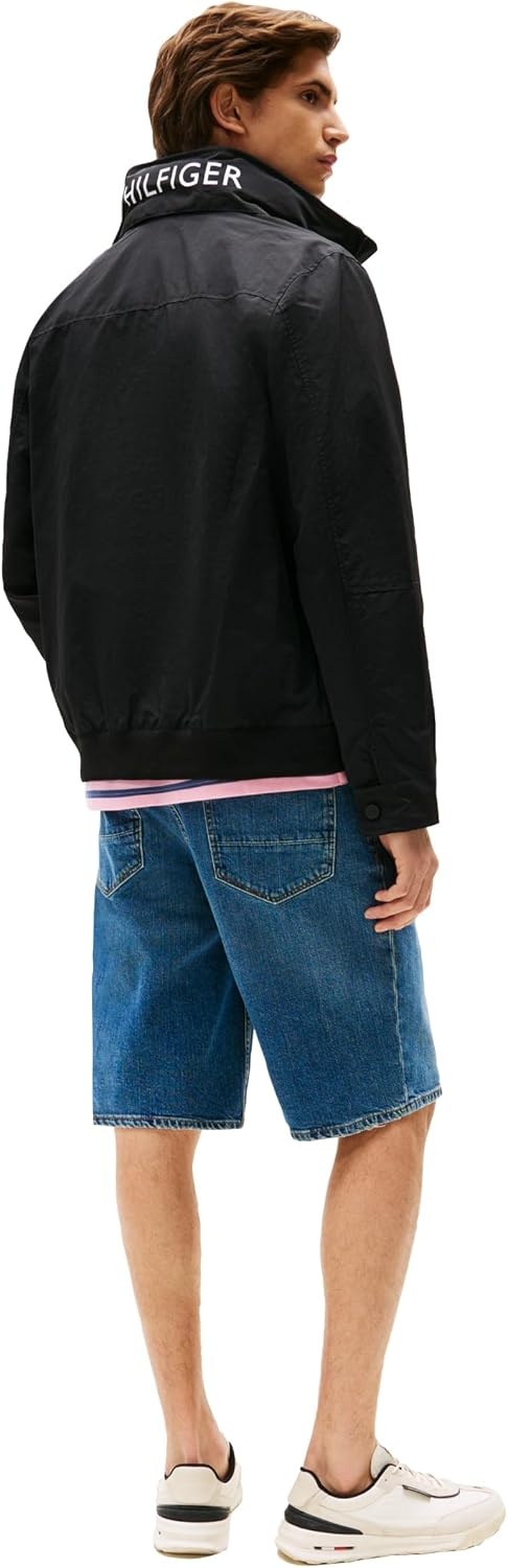 image:imageTommy Hilfiger Mens Lightweight Waterproof Regatta Bomber JacketBlack